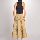 Gonna con ricami MARIA SKIRT MARIA1SKI BEIGE antik batik 