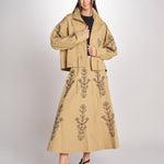 Gonna con ricami MARIA SKIRT MARIA1SKI BEIGE antik batik 