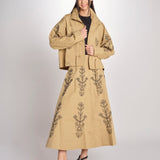 Gonna con ricami MARIA SKIRT MARIA1SKI BEIGE antik batik 