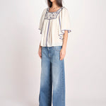 camicia con plastron ad uncetto MATI TEE MATI1TEE CREAM antik batik 
