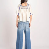 camicia con plastron ad uncetto MATI TEE MATI1TEE CREAM antik batik 