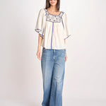 camicia con plastron ad uncetto MATI TEE MATI1TEE CREAM antik batik 