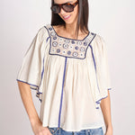 camicia con plastron ad uncetto MATI TEE MATI1TEE CREAM antik batik 