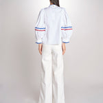 Camicia con passamaneria RITA BLOUSE RITA1BLO WHITE2 antik batik 