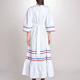 Abito con passamaneria RITA LONG DRESS RITA1BLO WHITE2 antik batik 
