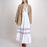 Abito con passamaneria RITA LONG DRESS RITA1BLO WHITE2 antik batik 
