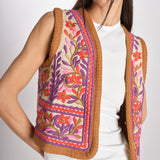 gilet con ricami SUNA GILET CREAM antik batik 