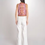gilet con ricami SUNA GILET CREAM antik batik 