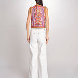 gilet con ricami SUNA GILET CREAM antik batik 