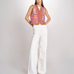 gilet con ricami SUNA GILET CREAM antik batik 
