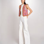 gilet con ricami SUNA GILET CREAM antik batik 