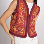 gilet con ricami SUNA GILET RUST antik batik 