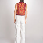 gilet con ricami SUNA GILET RUST antik batik 