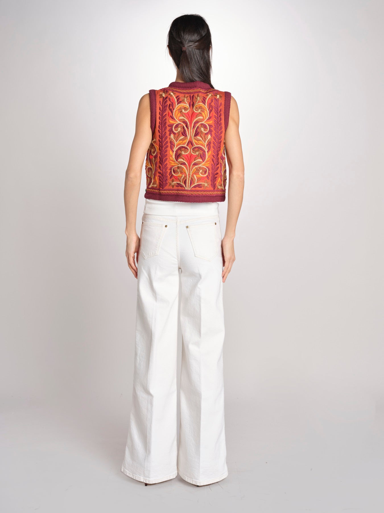 gilet con ricami SUNA GILET RUST antik batik 