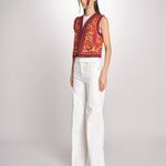 Gilet con ricami SUNA GILET SUNA1GIL RUST antik batik 