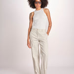 pantalone gessato 0142 22042 NATURALE aspesi 