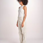 pantalone gessato 0142 22042 NATURALE aspesi 