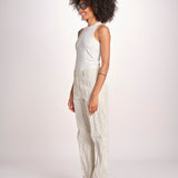pantalone gessato 0142 22042 NATURALE aspesi 