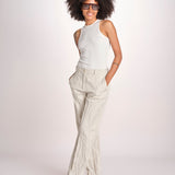 pantalone gessato 0142 22042 NATURALE aspesi 
