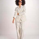 pantalone gessato 0142 22042 NATURALE aspesi 