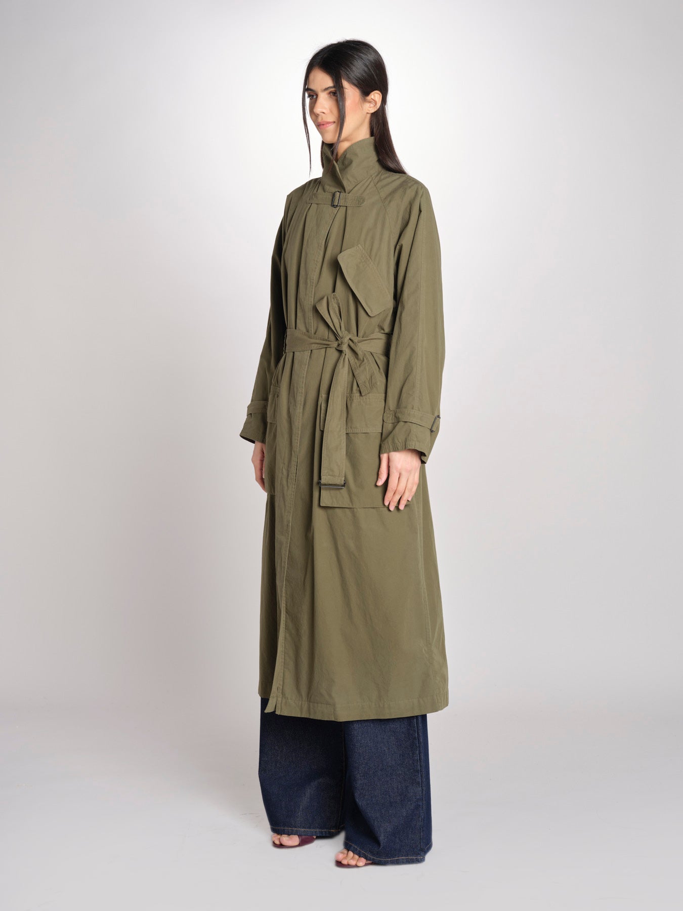Trench in cotone 0763 85260 MILITARE aspesi 