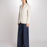 Blazer 3 bottoni gessato 0973 22042 NATURALE aspesi 