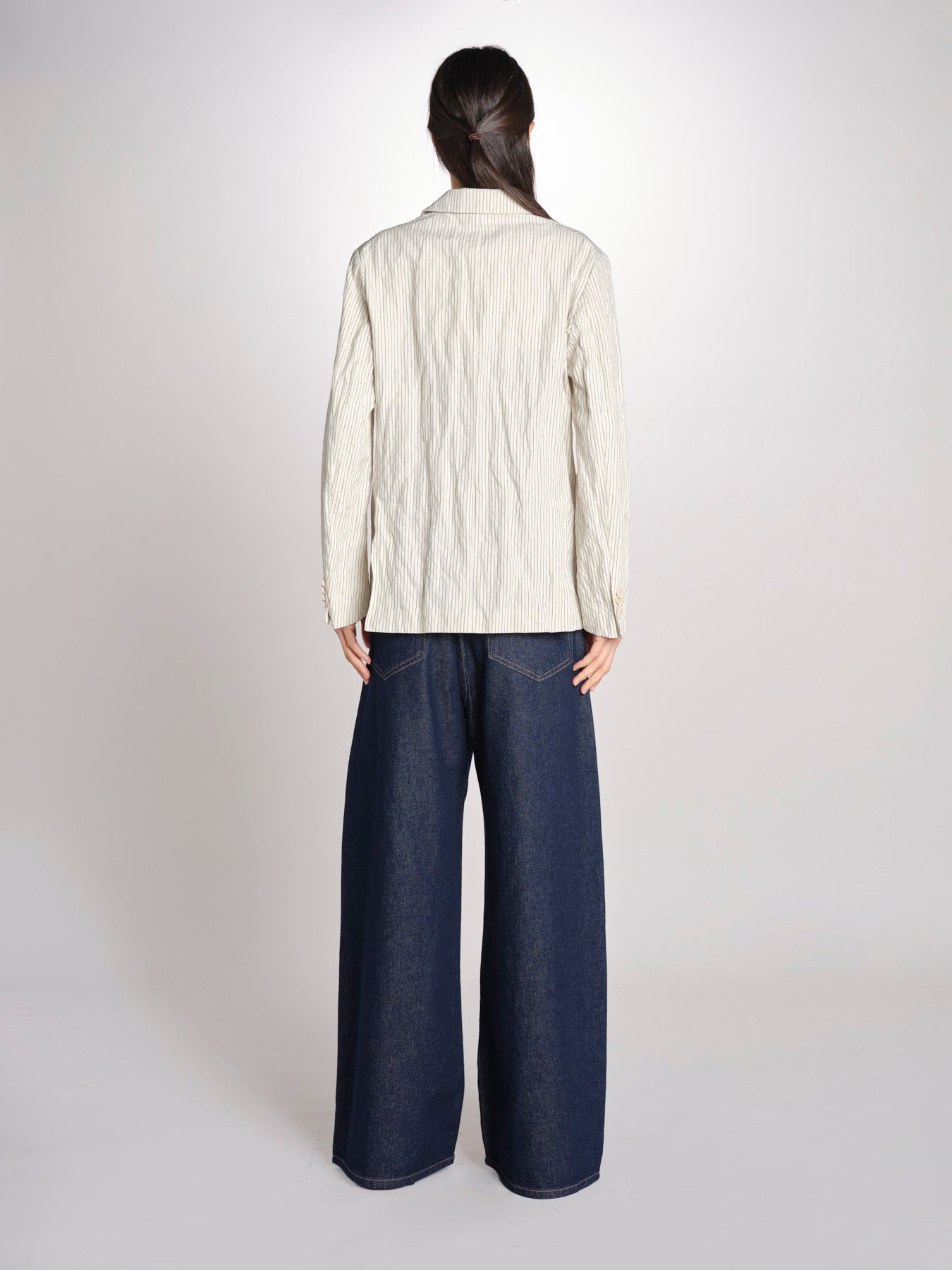 Blazer 3 bottoni gessato 0973 22042 NATURALE aspesi 