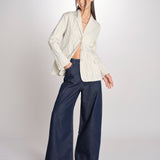 Blazer 3 bottoni gessato 0973 22042 NATURALE aspesi 