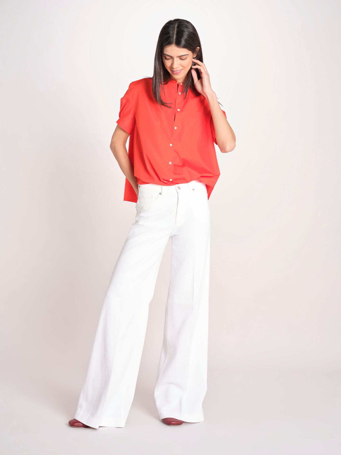 camicia guru a manica corta 5410 85301 GERANIO aspesi 