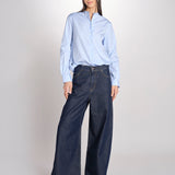 camicia con collo guru 5416 07126 AZZURRO aspesi 