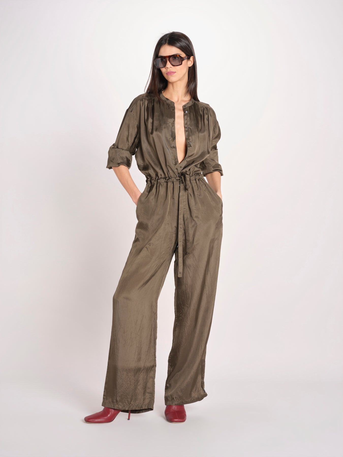 tuta in seta 7903 77332 MILITARE aspesi 
