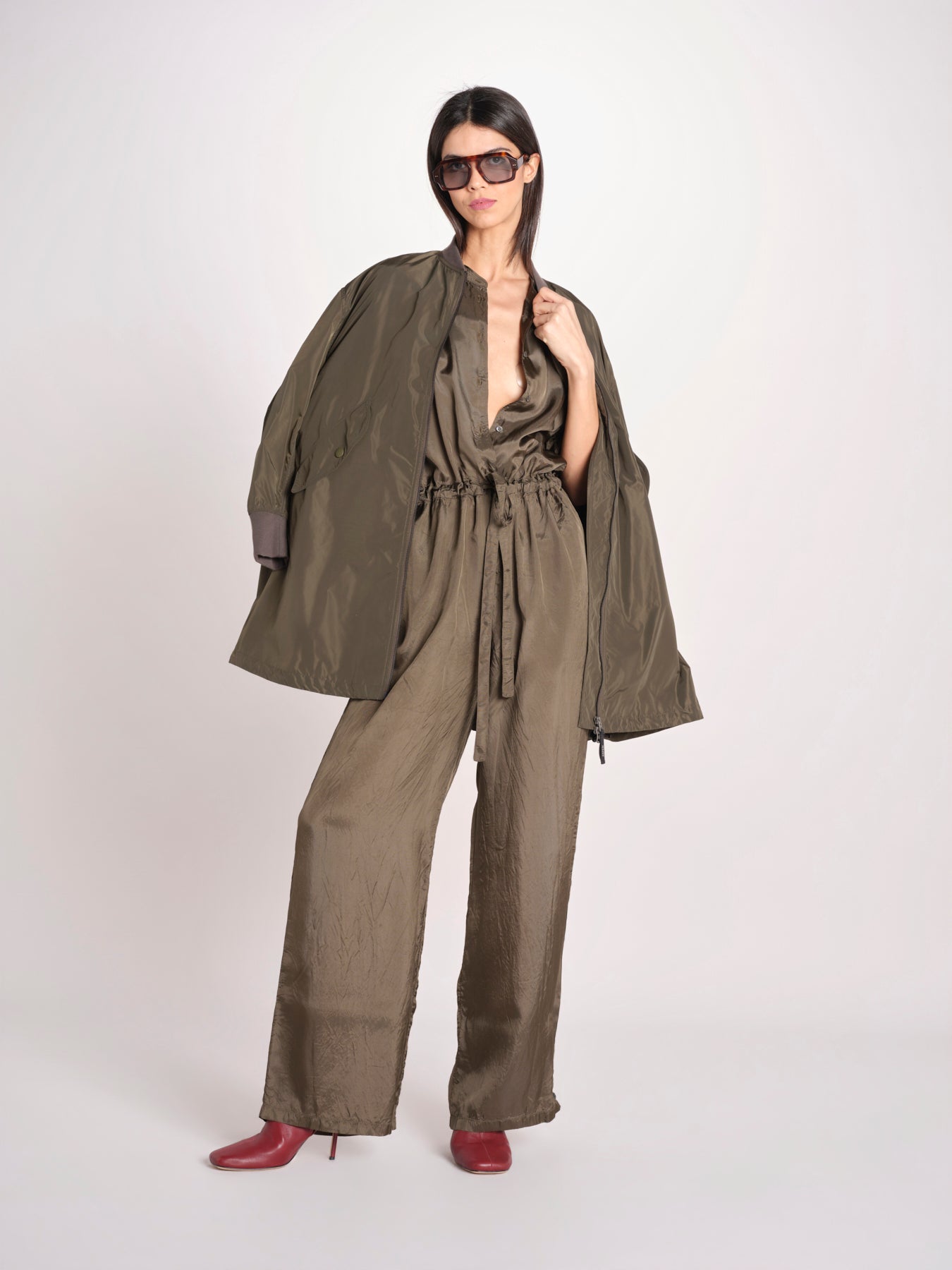 tuta in seta 7903 77332 MILITARE aspesi 