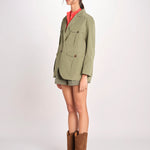 N616 giacca in nylon con tasche N616 01260 VERDE aspesi 