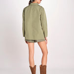 N616 giacca in nylon con tasche N616 01260 VERDE aspesi 