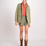 N616 giacca in nylon con tasche N616 01260 VERDE aspesi 