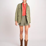 N616 giacca in nylon con tasche N616 01260 VERDE aspesi 