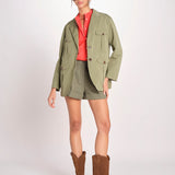 N616 giacca in nylon con tasche N616 01260 VERDE aspesi 