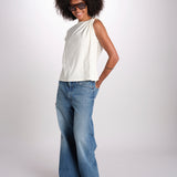 t-shirt asimmetrica ALLIA ECRU ba&sh 