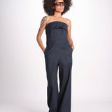 tuta in lino CENELIA NAVY ba&sh 