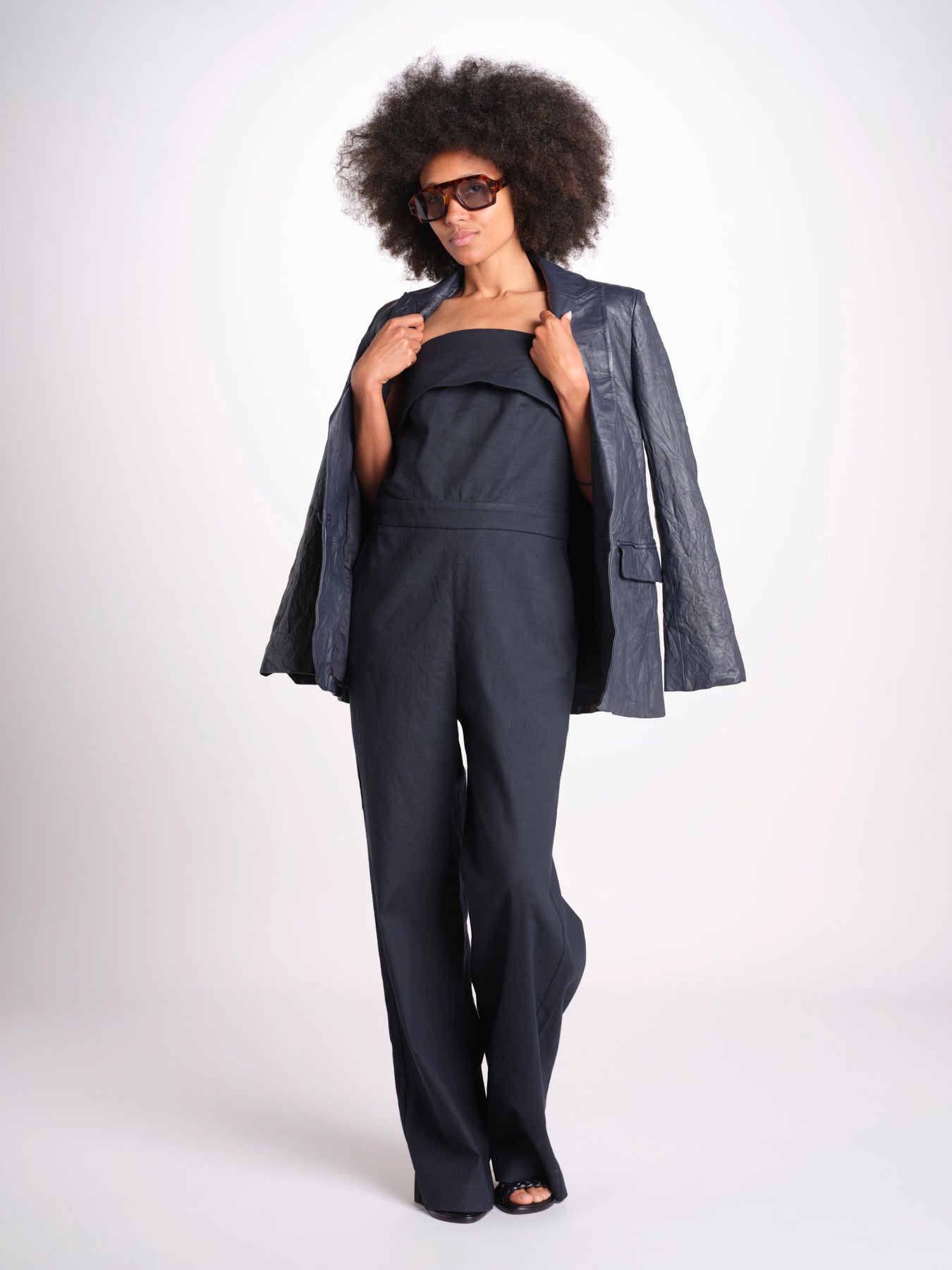 tuta in lino CENELIA NAVY ba&sh 