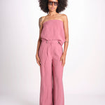 pantalone in lino con pinces DEANA ROSE ba&sh 