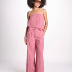 top in lino con elastico DEBORA ROSE ba&sh 