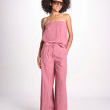 top in lino con elastico DEBORA ROSE ba&sh 