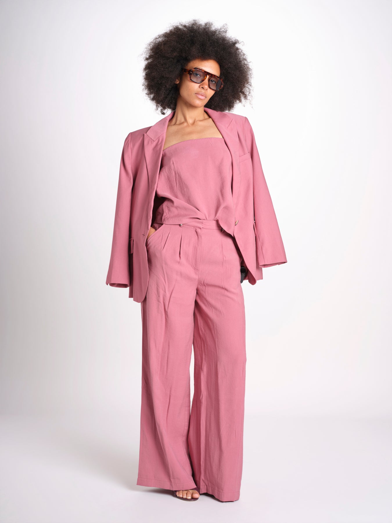 top in lino con elastico DEBORA ROSE ba&sh 