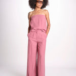 top in lino con elastico DEBORA ROSE ba&sh 