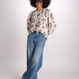 camicia con stampa rombi ODELIE ECRU ba&sh 