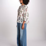 camicia con stampa rombi ODELIE ECRU ba&sh 