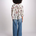 camicia con stampa rombi ODELIE ECRU ba&sh 
