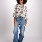 camicia con stampa rombi ODELIE ECRU ba&sh 