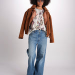 camicia con stampa rombi ODELIE ECRU ba&sh 